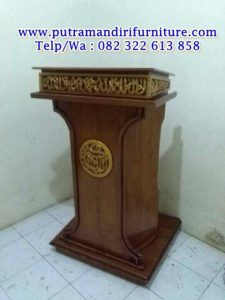 mimbar podium ukiran mewah
