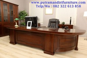 set meja kantor minimalis jati jepara