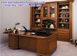 model set meja kantor minimalis