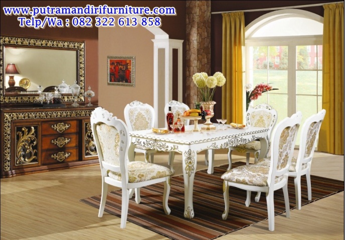 set kursi makan modern set kursi makan modern