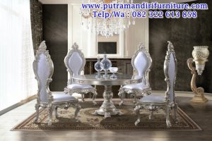 set kursi makan ukiran mewah