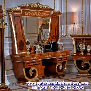 set meja rias jati jepara