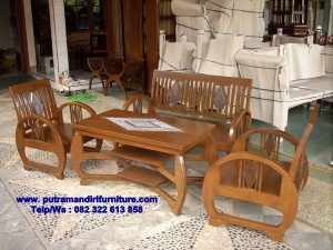 set kursi tamu kayu minimalis