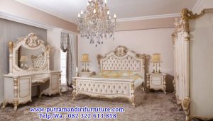 desain set tempat tidur ukiran mewah