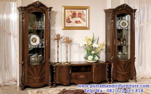 set bufet tv ukiran model terbaru
