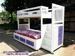 model set tempat tidur tingkat
