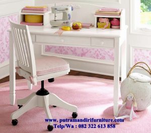 Model set meja belajar anak mewah jepara