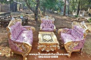 set kursi tamu modern ukir jepara