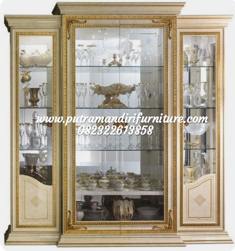 Almari Hias Kaca Klasik Federic Almari Hias Kaca Klasik Federic