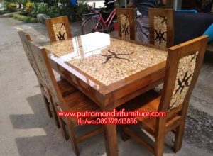Meja Makan Minimalis Jepara Terbaru