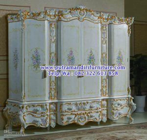 lemari pakaian ukiran luxury modern