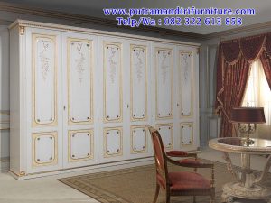 lemari 6 pintu model classic modern