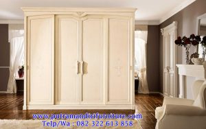 lemari pakaian 4 pintu sliding duco mewah