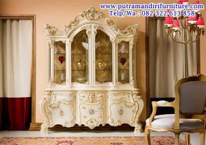 lemari bufet hias ukiran luxury mewah