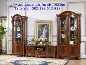 bufet meja tv hias pajangan