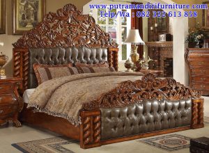tempat tidur ukiran jati jepara