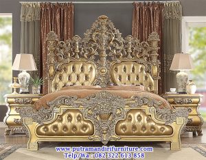 tempat tidur ukir bellagio mewah