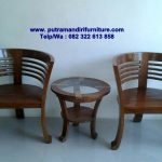 set kursi tamu teras minimalis modern