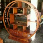 lemari buku model bola