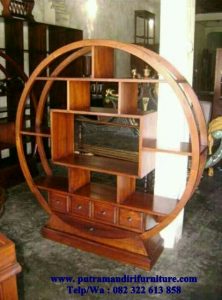 lemari buku model bola