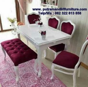 set kursi makan minimalis mewah