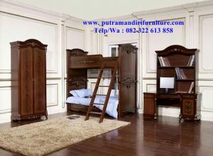 set kamar tidur anak ukiran klasik
