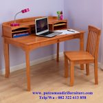 desain set meja belajar anak minimalis