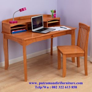 desain set meja belajar anak minimalis