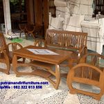 set kursi tamu kayu minimalis