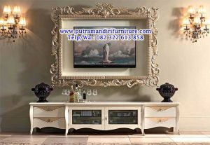 set bufet tv ukiran modern