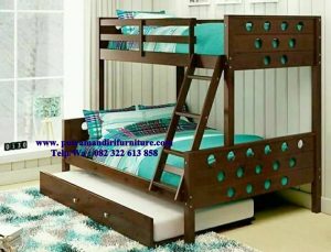 set tempat tidur tingkat minimalis jepara