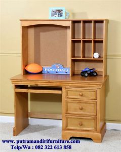 set meja belajar anak modern mewah