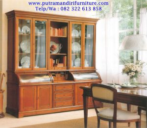 rak buku jati belanda
