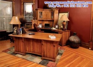 Set Meja Direktur Modern Jepara