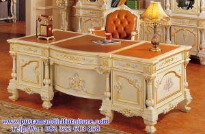 set meja direktur kantor ukiran mewah