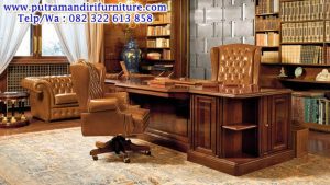 Set Meja Kantor Direktur Moderno
