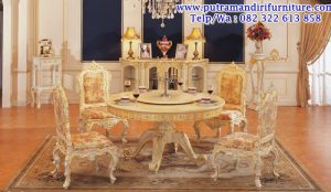 set meja makan mewah italian klasik