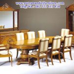 set meja makan mewah Ginevra KMM-53