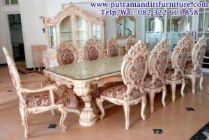 set meja makan classic italian