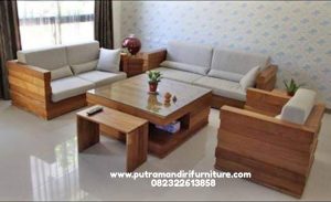 model set kursi tamu minimalis natural