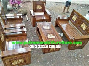 set kursi tamu minimalis ukir