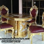Set Meja Makan Ukiran Mewah