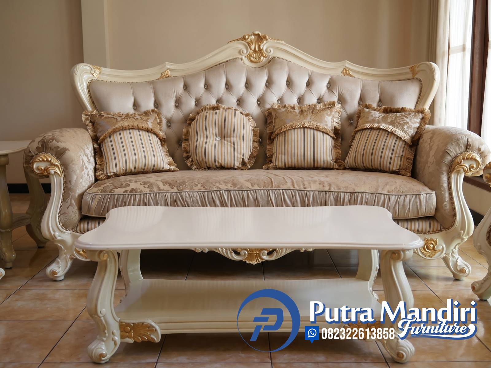 Sofa Ukiran Casablanca Klasik Jepara