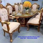Set Kursi Makan Ukiran Shantika