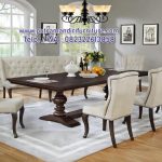 Set Meja Makan Marmer Mewah Dining Room