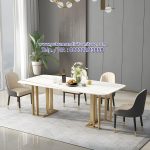 Set Meja Makan Marmer Mewah Dining Room