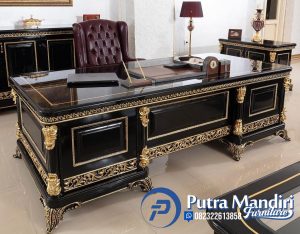 Model Meja Direktur Perusahaan Mewah Klasik Terbaru