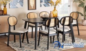 Kursi Meja Makan Cafe Minimalis Terbaru Black