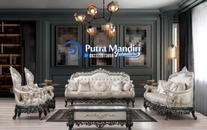 Sofa Tamu Mewah Jati Klasik Luxury
