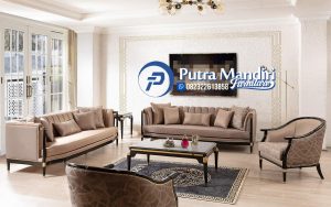 Sofa Tamu Mewah Kayu Jati Terbaru